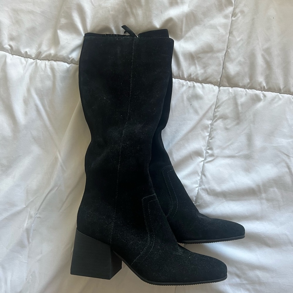 Black Suede Boots